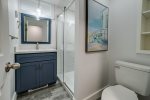 Lower level Full bath with walk in shower